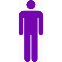 紫色男性图标