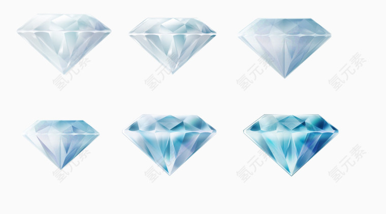 钻石   渐变颜色钻石  深蓝色钻石  