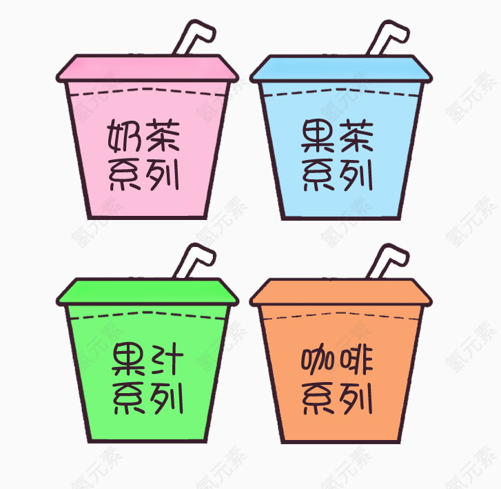 饮品奶茶咖啡分类