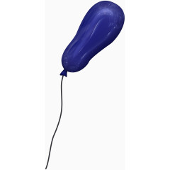 蓝色的冬瓜气球
