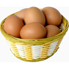 一篮鸡蛋装饰元素