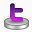 推特紫色的Mantra-icons
