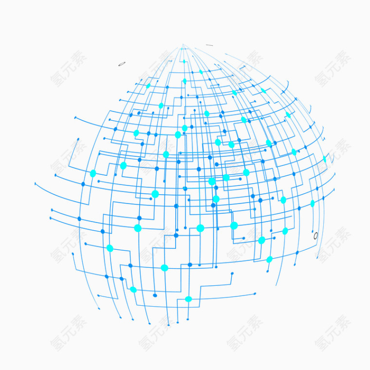 网络站点分布透明图