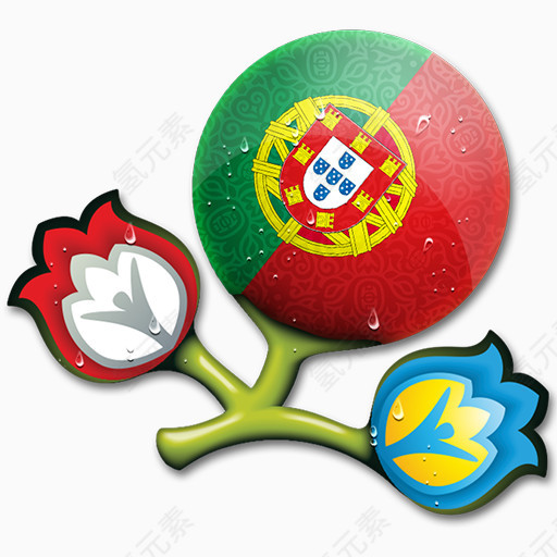 欧元葡萄牙欧元- 2012 -团队-图标