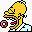 Simpsons Family Homer the doughnut Icon