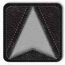 导航白色的Android-Leather-Badges-icons