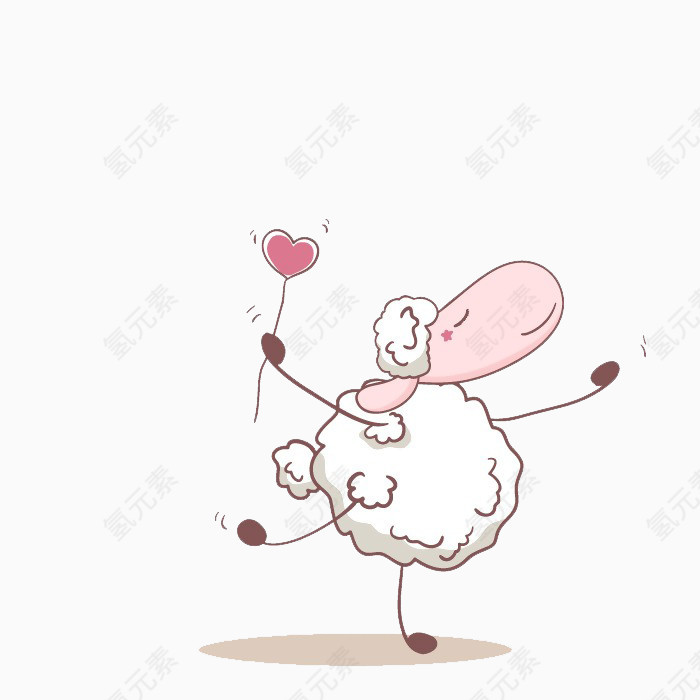 卡通可爱小绵羊