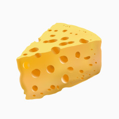 黄色奶酪矢量素材 