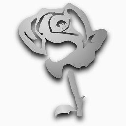 玫瑰花园nouve侏儒灰色图标