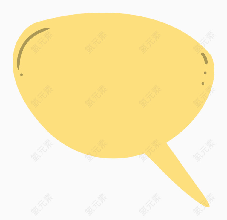 黄色对话框