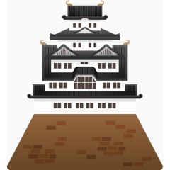 日本风情建筑大阪城