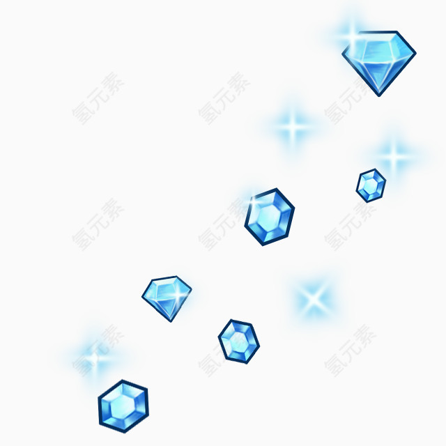钻石蓝色