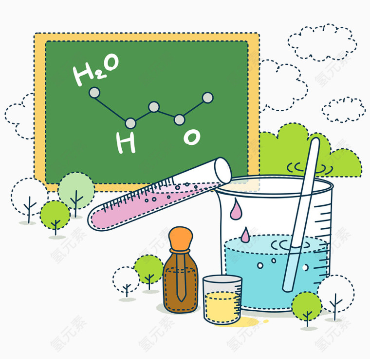 科学配方的插图