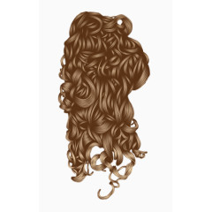棕色创意女士长发