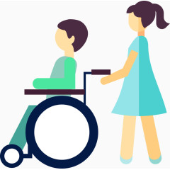 医院素材轮椅