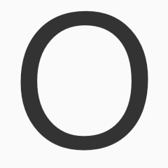 大写字母O icon