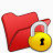 文件夹红锁定锁安全刷新