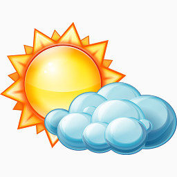 部分多云的一天天气weather-icons