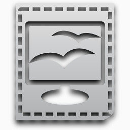 MIME应用越南盾绿洲OpenDocument演示模板nouve侏儒灰色图标