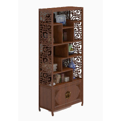 古典木质书柜