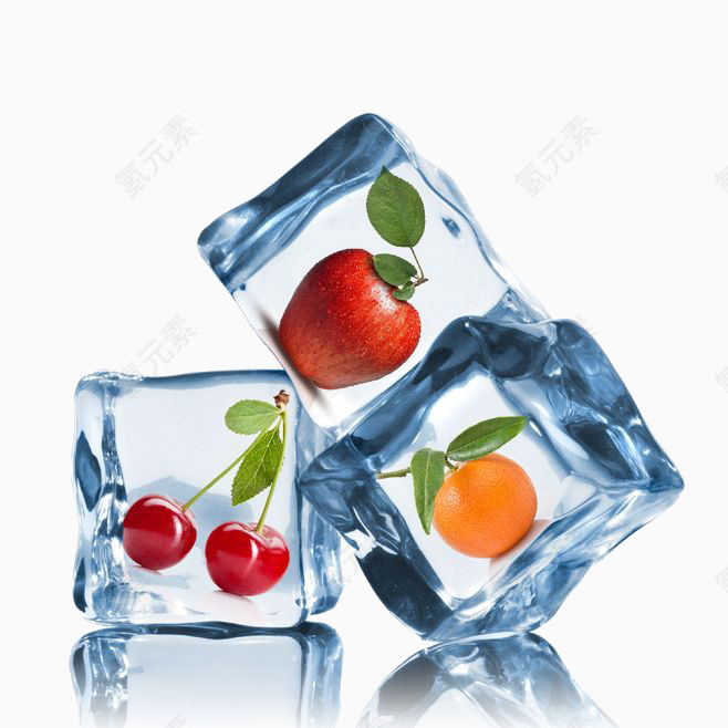 冰里的水果
