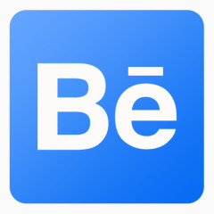 Behance公司flat-gradient-social-icons