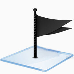 Windows 7 flag black Icon