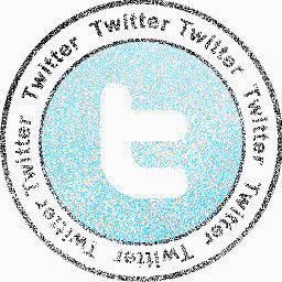 推特社交网络邮票图标