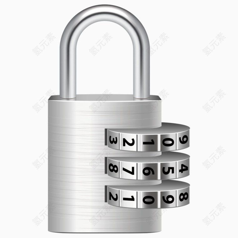 写实密码锁素材
