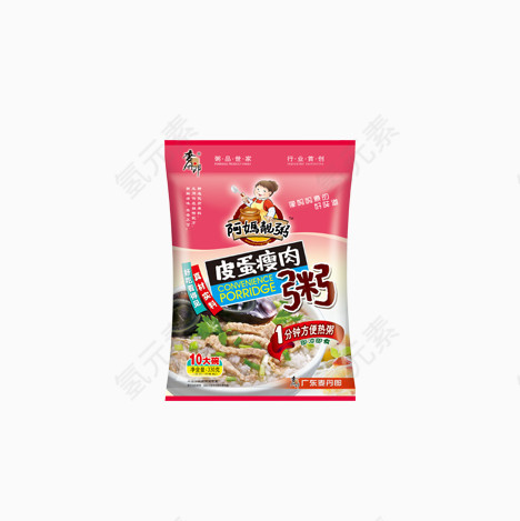 阿妈靓粥 皮蛋瘦肉粥330g大袋