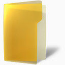 文件夹黄色 的打开暗玻璃