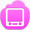 Pink-cloud-icons
