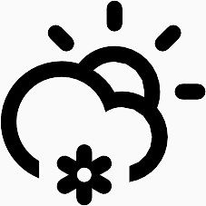 云雪太阳Climacons-Weather-SVG-icons