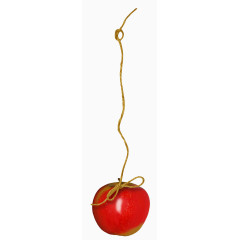 棕色绳子红色苹果