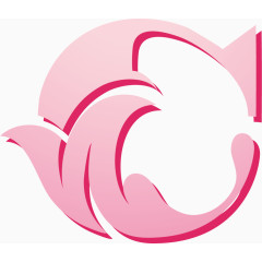 粉色创意字母C