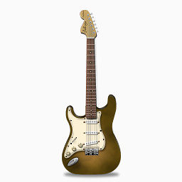 Stratocaster电吉他吉他橙色明亮的Guitars-icons