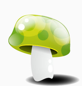 绿色水晶蘑菇