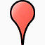 红色的空白google-map-pin-icons