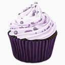 紫色的蛋糕蛋糕cupcakes-icons