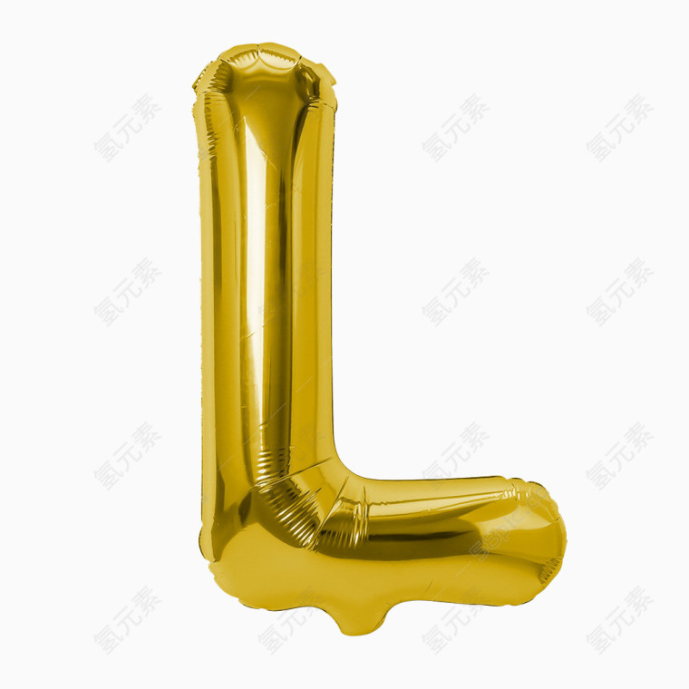 金色气球字母艺术字