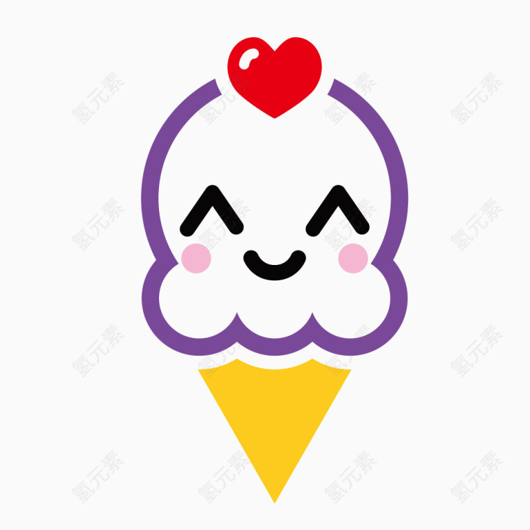 可爱胖子冰淇淋