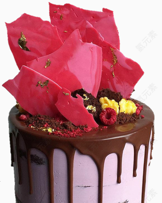 红色巧克力蛋糕