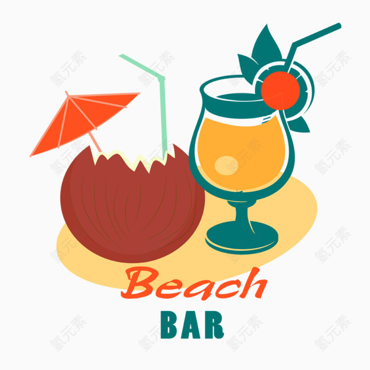 沙滩饮吧