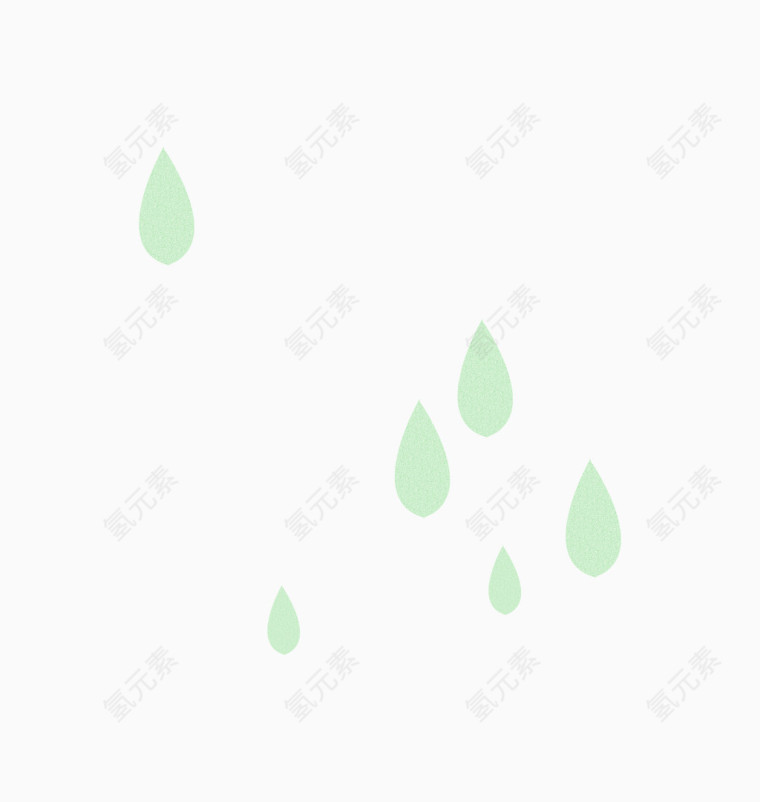 绿色雨滴