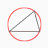 圆内接三角形图标