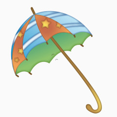 卡通长柄雨伞