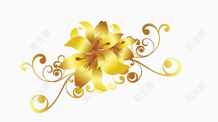 金色花朵