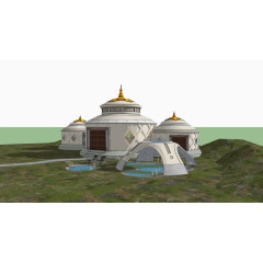 蒙古包的3d建模