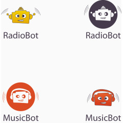 矢量各种机器人图标