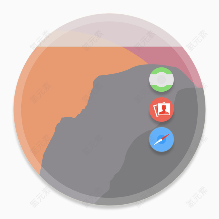 桌面button-ui-system-folders-drives-icons